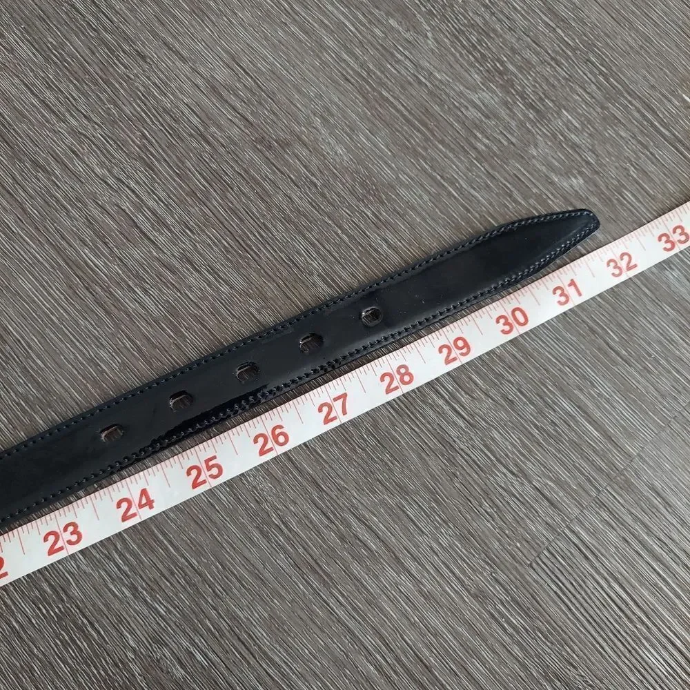 Cole Haan Black Patent Leather Belt 26